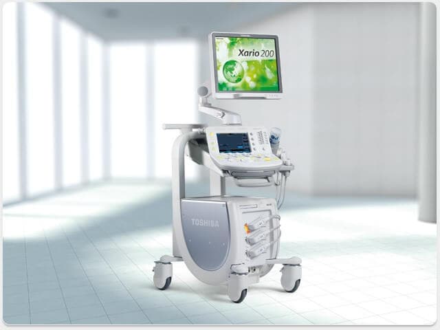 Xario 200 ultrasound system monitor and console